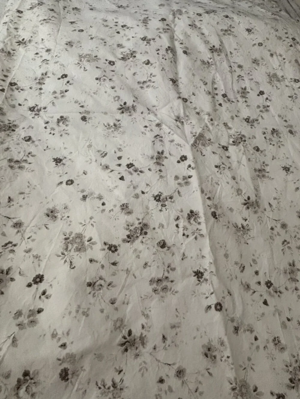 Ralph Lauren Dylan Petite Floral Full Double Sheet SET Taupe Brown‎ Sepia Cotton